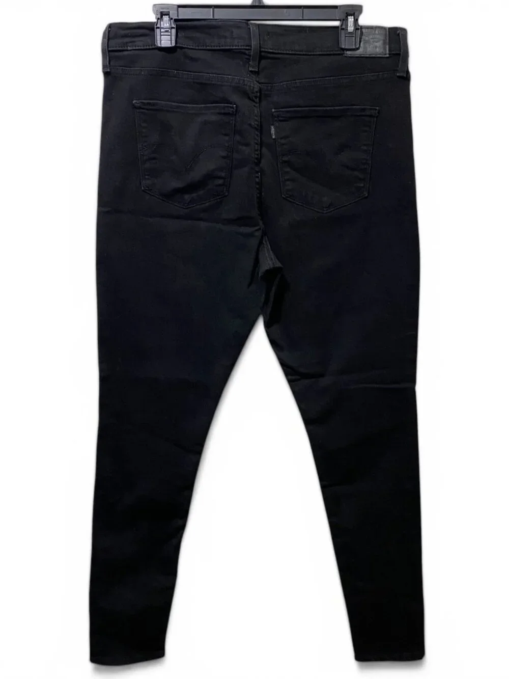 Levis 720 High Rise Super Skinny Jeans Womens 33x30 Black Stretch Denim - Picture 2 of 11